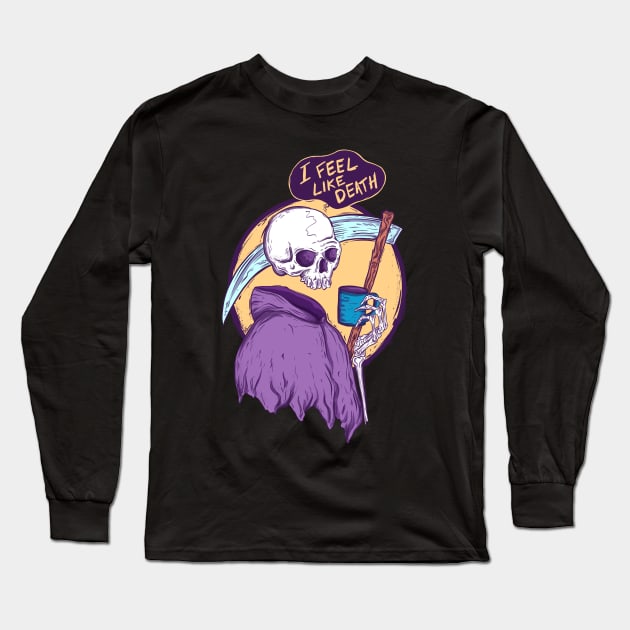 I feel like death Long Sleeve T-Shirt by Jess Adams